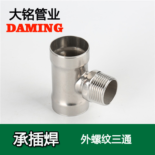 DN15*1/2 承插焊接式深夜18禁下载外螺紋轉換三通（304 316L）