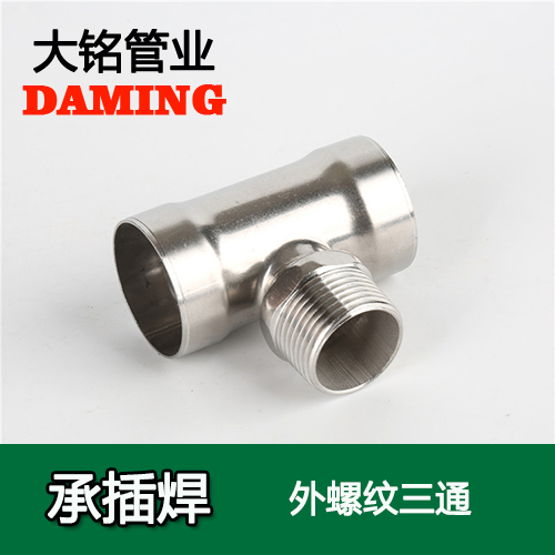 DN25*1 承插焊接式深夜18禁下载外螺紋轉換三通（304 316L）