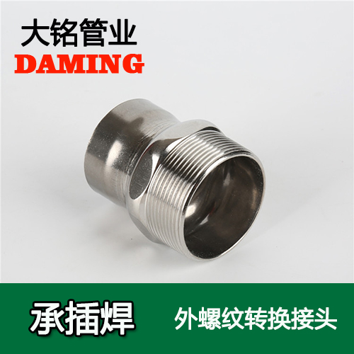 DN15*1/2 承插焊接式深夜18禁下载外螺紋轉換接頭（304 316L）